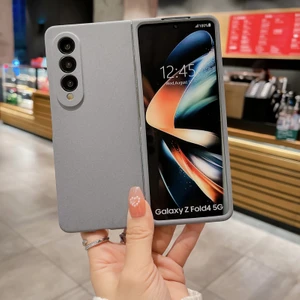 Samsung Galaxy Z Fold4 Mat Hissi Cep Telefonu Kılıfları (Yurt Dışından)