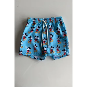 Podium Giyim Yeni Sezon Kids Erkek Desenli Hızlı Kuruyan Fileli Şort Mayo