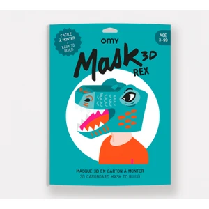 Karton 3D Maske Rex