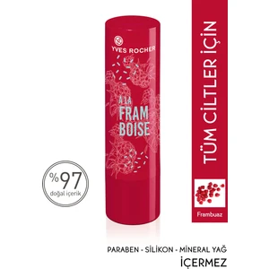 Yves Rocher Hafif Renkli Frambuaz Tonlu Dudak Balsamı 47 g – Uzun Süre Nemlendiren ve Parlak Görünüm