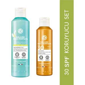 Yves Rocher Orijinal Boy 30 SPF Vücut Güneş Kremi, Güneş Sonrası Nemlendirici Seti