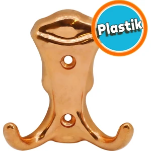 Mobilya Duvar Kapı Vestiyer Portmanto Askısı Dolap Elbise Askılığı Bakır Renk Plastik Askı askılık