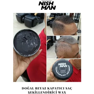 C2 Saç Şekillendirici Beyaz Kapatıcı Wax / % 70 Doğal Beyaz Kapama 100 ml