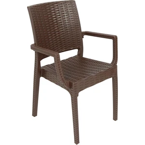 Elit Rattan Koltuk (4 Adet) Eko Kahverengi