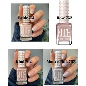 4’Lü Oje Seti Nude Bride 751 Nude Rose 752 Nude Kind 762 Nude Mauve Pink 767 Nail Polish