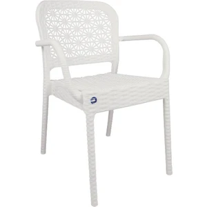 Ares Rattan Koltuk (2 Adet) Beyaz