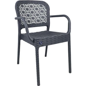 Ares Rattan Koltuk (2 Adet) Antrasit