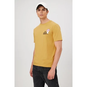 Ön Arka Baskılı Basıc Kısa Kol T-Shırt