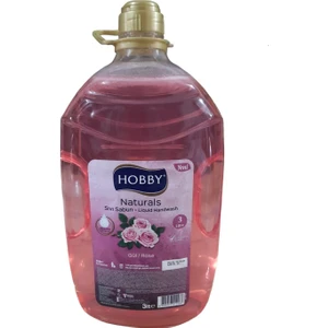 Sıvı Sabun Gliserinli 3 lt Gül Naturals Serisi