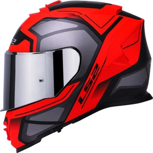 Storm Faster Mat Kırmızı-Tıtanıum Kask Gri Cam