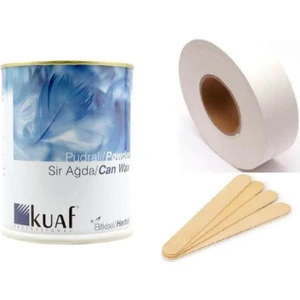 Profesyonel Pudralı Ağda 800 ml ve 100 mt Ağda Bezi Spatula ile Birlikte