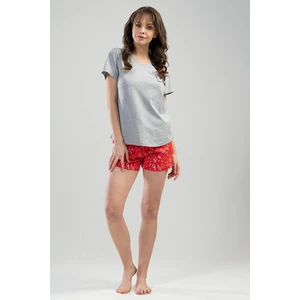 Pamuklu Kadın Kısa Kol Şortlu Pijama Takım
