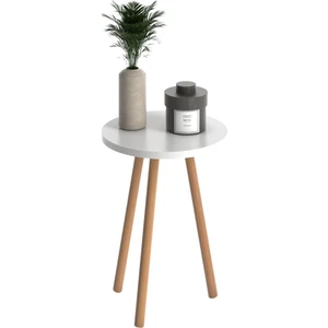 Monte Roma Modern Tasarımlı Beyaz Komodin 46 cm Yükseklik Ahşap Malzeme