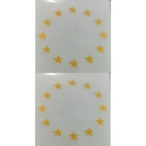 Plaka Avrupa Birliği Sticker - Plaka Avrupa Birliği Sticker