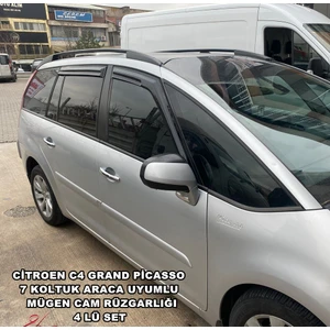 Citroen C4 Grand Picasso 7 Koltuk Araca Uyumlu Mügen Cam Rüzgarlığı 2007-2012 Arası 4 Lü Set-Caraks
