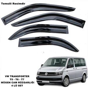 Vw Transporter T7 Mügen Cam Rüzgarlığı 4 Lü Set Cam Rüzgarlığı - Caraks