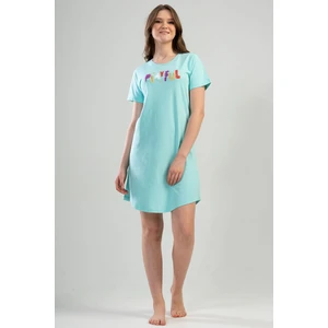 Pamuklu Kadın Kısa Kol Gecelik
