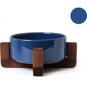 Stuff Boyun Destekleyici Seramik Mama ve Su Kabı Mavi