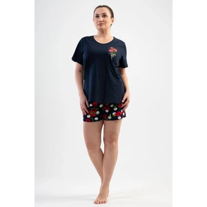 Kadın Büyük Beden Kısa Kol Şortlu Pijama Takım
