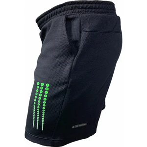 F&s Erkek Siyah Neon Yeşil Damla Baskılı  Astarsız Cepli Koşu Günlük Spor  Yürüyüş Fitness Şortu