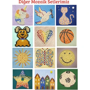 Zen Mozaik Çocuk Mozaik Seti-Dikkat ve El Becerisi Geliştirici Sanatsal Eğitici Oyuncak - Kelebek