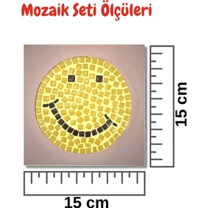 Zen Mozaik Çocuk Mozaik Seti-Dikkat ve El Becerisi Geliştirici Sanatsal Eğitici Oyuncak - Gülen Yüz