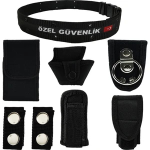 Özel Güvenlik Yazılı Örme Palaska Tam Takım Set