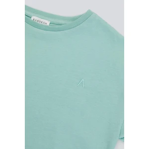 (Kids Boy) Nakışlı Basıc Kısa Kol T-Shırt