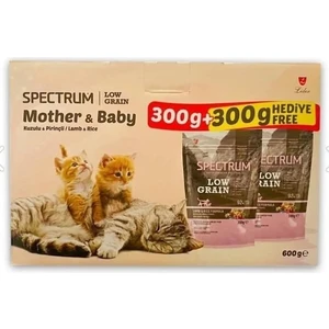 Spectrum Low Grain Düşük Tahıllı Kuzu Etli Yavru Kedi Maması 300 gr + 300 gr Hediyeli