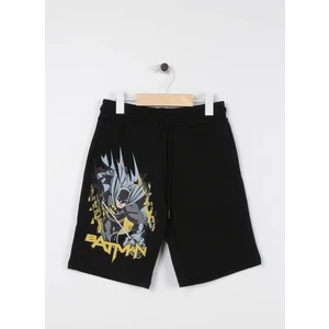 Lastikli Bel Normal Siyah Erkek Çocuk Şort 3SKB40041TK
