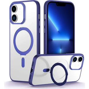 Apple iPhone 11 Kılıf Zebana First Class Standlı Silikon Kılıf (Kablosuz Şarj Destekli) Lacivert