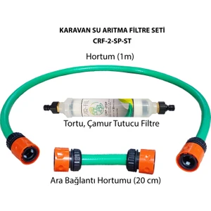 Tortu Pislik Önleyici Karavan ve Tekne Su Arıtma Filtre Seti-Crf-2sp-St