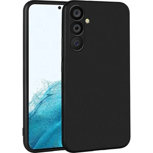 Case 4U A34 Uyumlu Kılıf Kamera Korumalı Premier Silikon Lüks Ince Mat Renkli Yumuşak Silikon Kapak Siyah