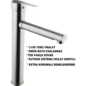 Class Armatür Çanak Inox Lavabo Bataryası