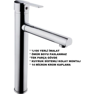 Class Armatür Çanak Krom Lavabo Bataryası
