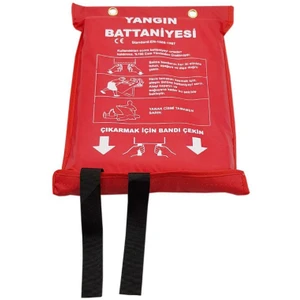 100CM x 100CM Yangın Söndürme Battaniyesi Çantalı