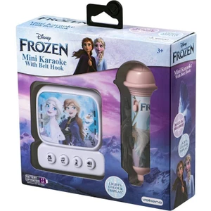 Disney Frozen Karlar Ülkesi Mini Karaoke Mikrofon Seti Işıklı Kemer Kancalı Lisanslı Mikrofonlu DY-3650-FR