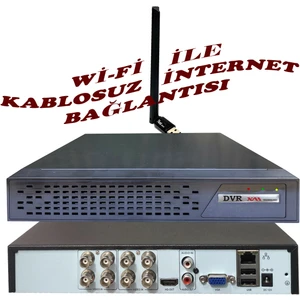 8 Kanal Wi-Fi Den Internete Bağlanan 5 Mp H265+ Hıbrıt Araç, Insan ve Yüz Tanımalı Xmeye Kayıt Cihazı_bs Ad 9008XMEYE