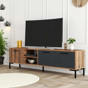 1590 Aurora 180 cm (Metal Ayaklı) Tv Ünitesi Hat-Antrasit