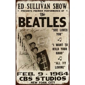 Trend Poster The Beatles 1964 Duvar Tablosu Retro Ahşap Poster