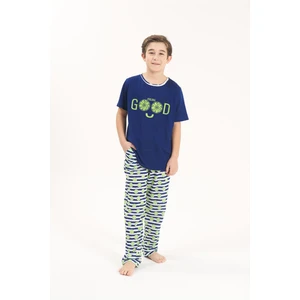 Yeni Inci Kısa Kollu Erkek Çocuk Pijama Takım CEP340