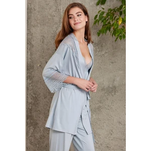 Pierre Cardin  Dantelli Penye 3'lü Kadın Pijama Takımı  2820