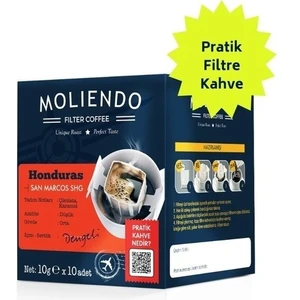 Moliendo Honduras San Marcos Shg Pratik Filtre Kahve 10*10 g