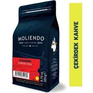 Moliendo Colombia Supremo Huila Yöresel Kahve (Çekirdek Kahve) 250 g