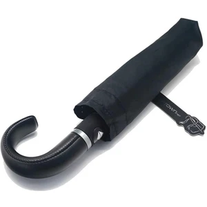 Silver Series Tam Otomatik Deri Baston Erkek Şemsiye