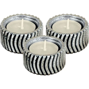 Mumluk Şamdan 3 Adet Tealight Uyumlu Üçlü Tekerlek Model