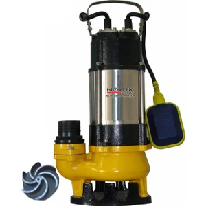 1 Hp 220V Kırıcılı Parçalayıcılı Açık Fanlı Foseptik Pis Atık Su Drenaj Dalgıç Pompa 2" Çıkışlı
