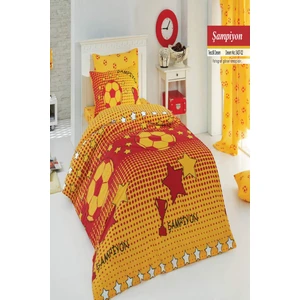 New Home Taraftar Tek Kişilik Nevresim Takımı Sarı Kırmızı