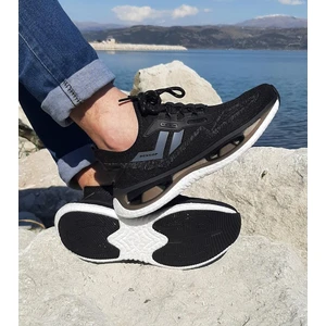 2357 Siyah Air Yumuşak Taban Erkek Spor Ayakkabı