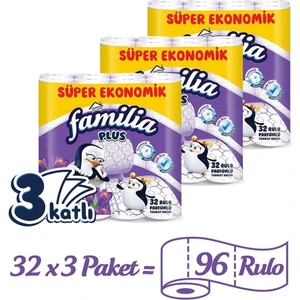 Plus Parfümlü Tuvalet Kağıdı 32'li x 3 Adet